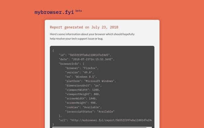Mybrowser website preview