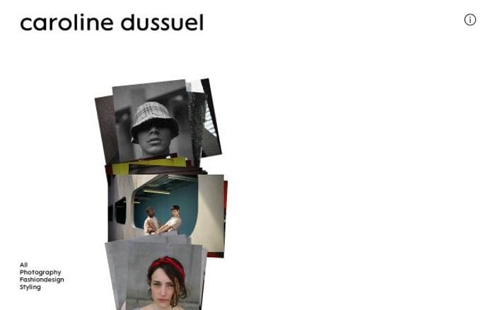 Carolinedussuel website preview