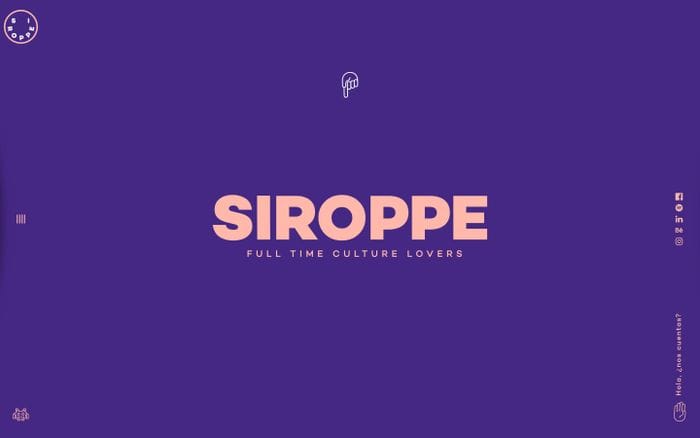 Siroppe – Agencia creativa digital independiente. website preview
