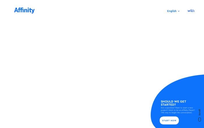 Affinity website preview