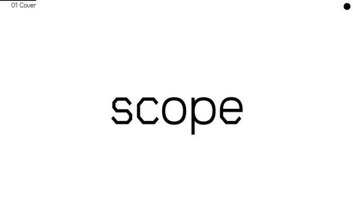 Scope-typeface website preview