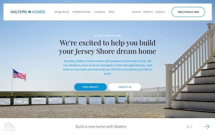 Waltershomes website preview