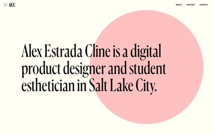 Alex Estrada Cline website preview