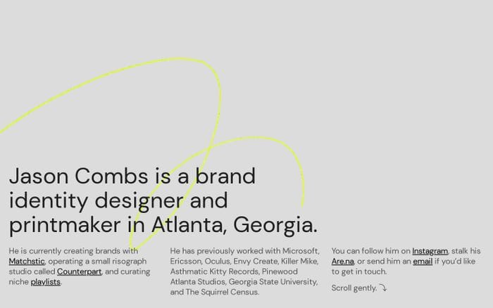 Jason Combs website preview