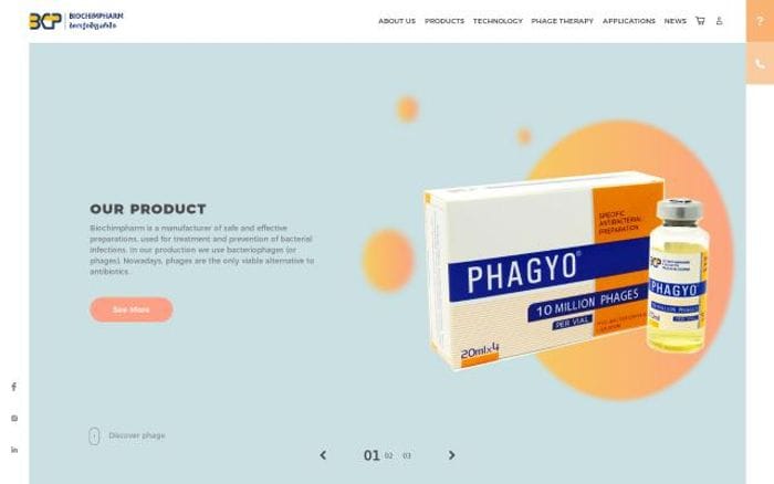 Biochimpharm website preview