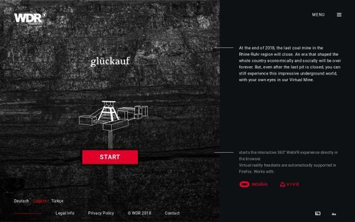 Glueckauf website preview