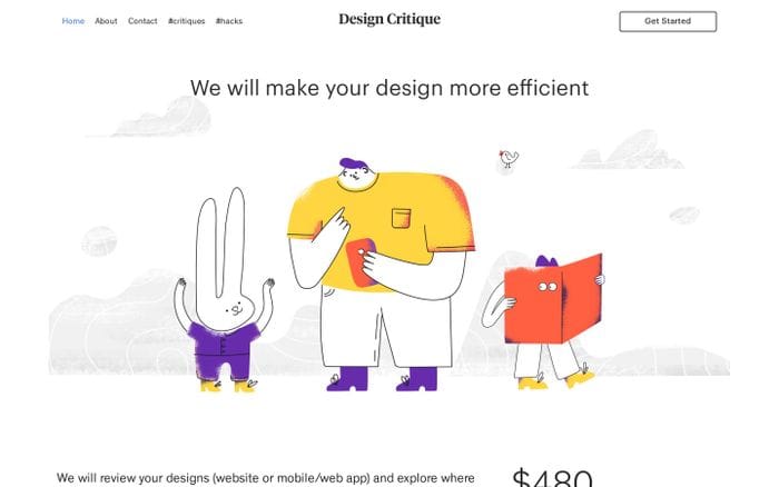 Design Critique - We will make your design more efficient website preview