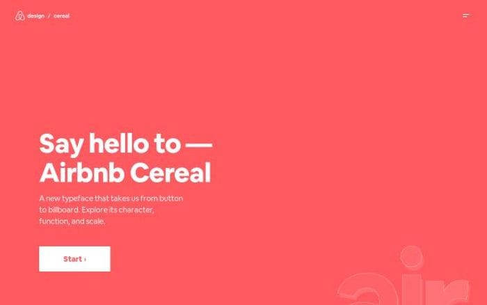 Airbnb website preview