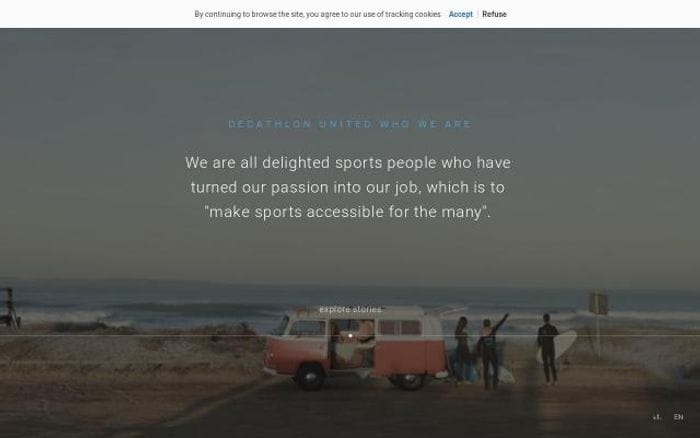 Decathlon-united website preview