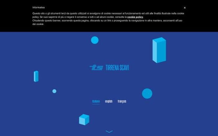 Tirrenascavi website preview
