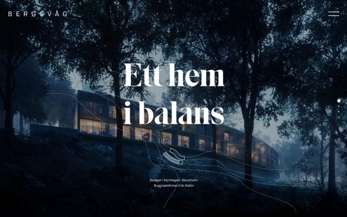 Bergsvag website preview