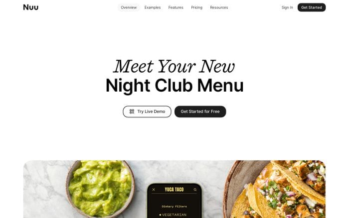 Nuu website preview