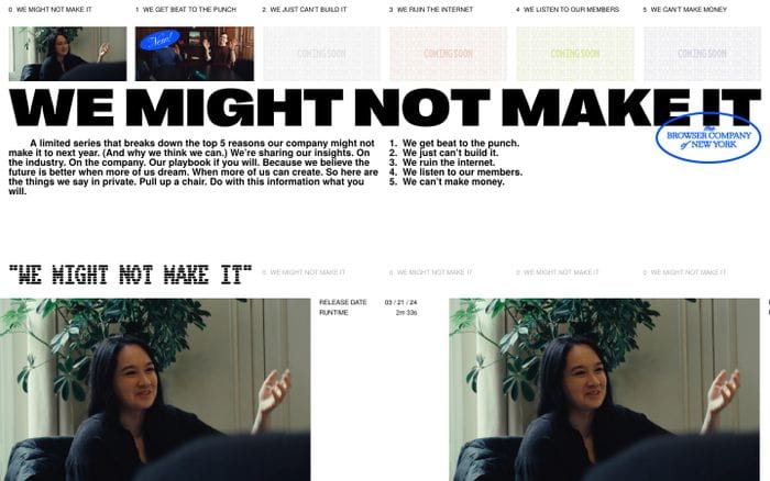 We Might Not Make It website preview