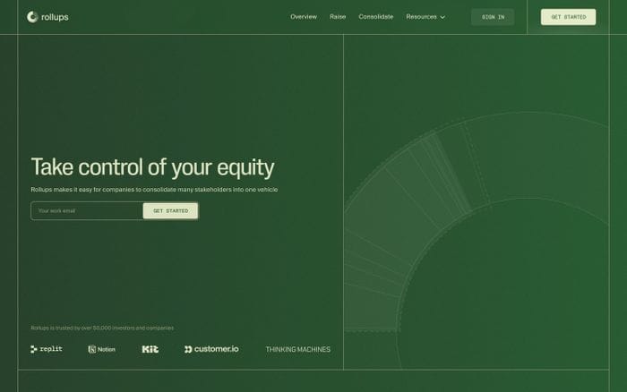 Rollups website preview