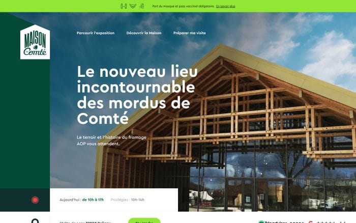La Maison du Comté website preview