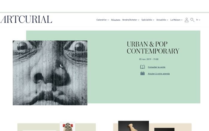 Artcurial website preview