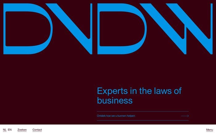 DVDW | DVDW Advocaten website preview