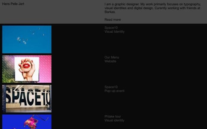 Hanspellejart website preview