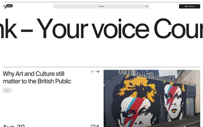 We Think website preview