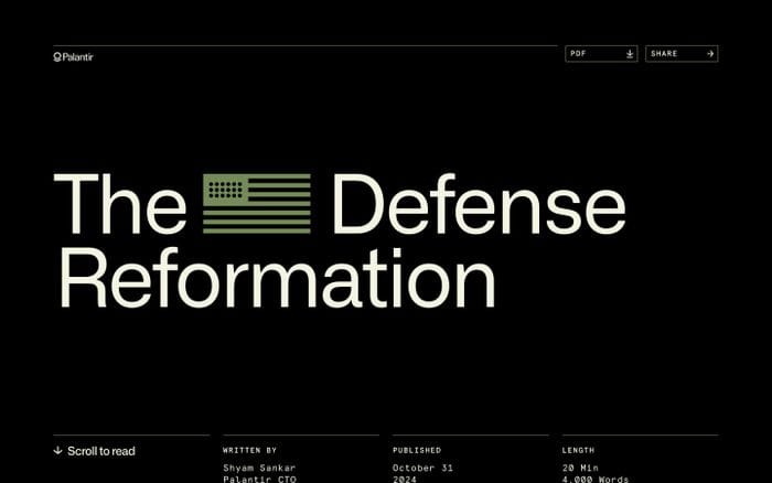 The Defense Reformation website preview