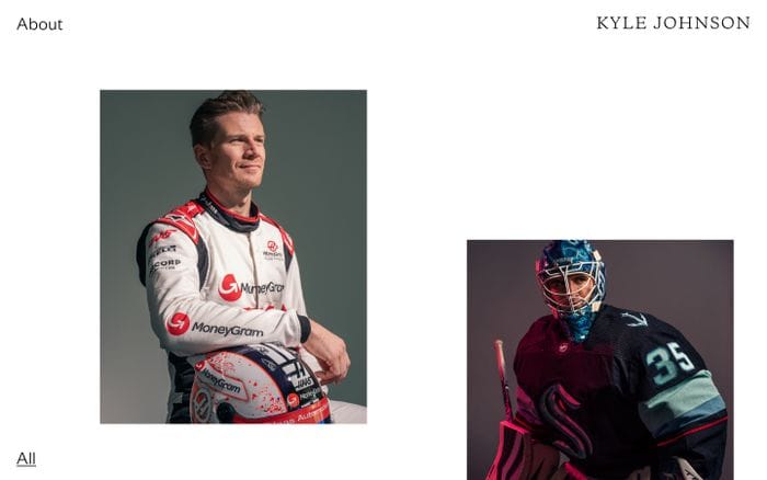 Kyle Johnson website preview