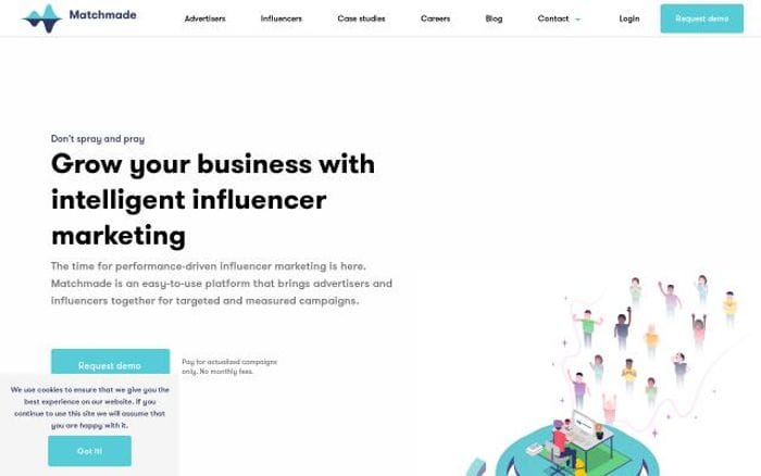 Matchmade website preview