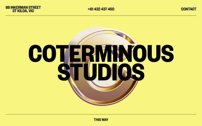 Coterminous Studios website preview