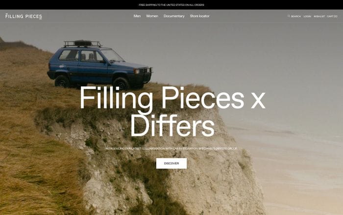 Filling Pieces website preview