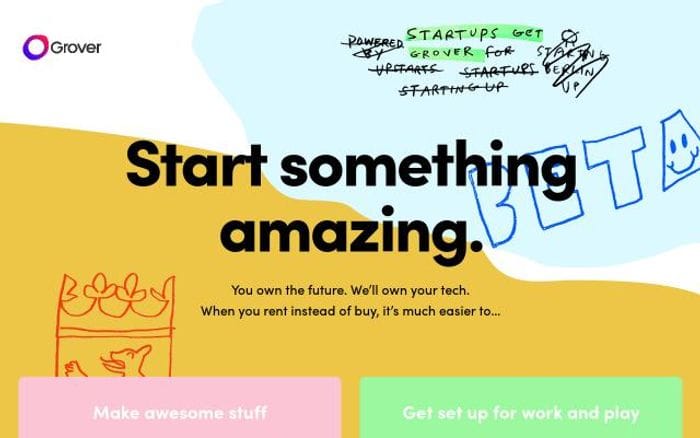 Getgrover website preview