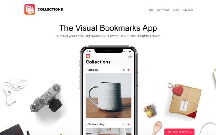 Collectionsapp website preview