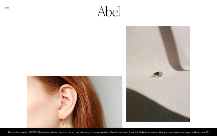 Abel website preview