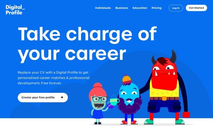 Digital Profile website preview