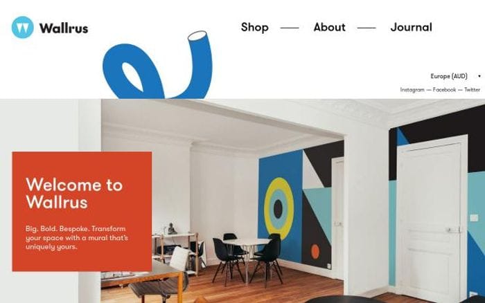 Wallrus website preview