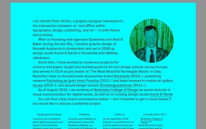 Haraldpeterstrom website preview
