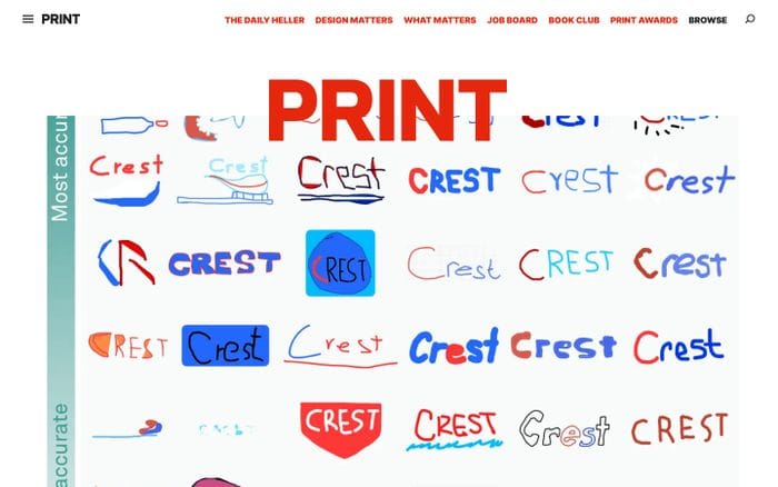 Print magazine website preview