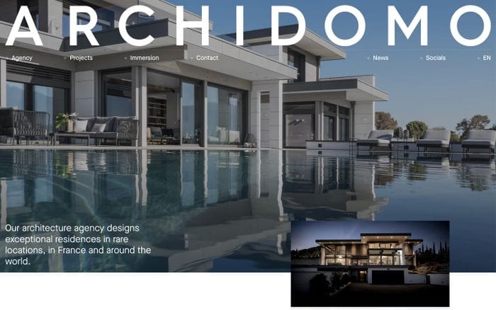 Archidomo website preview
