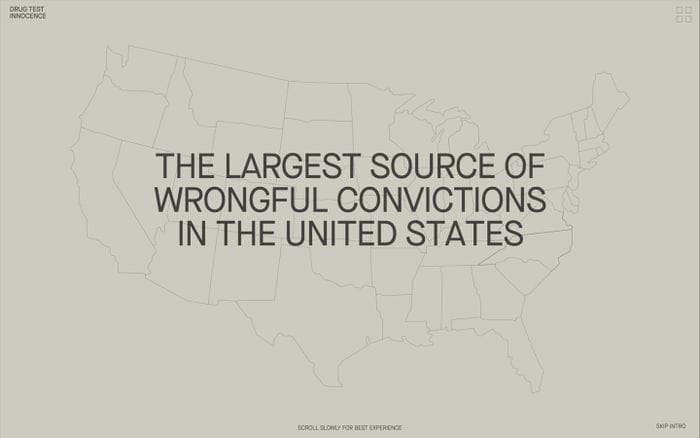 Drug Test innoncence website preview