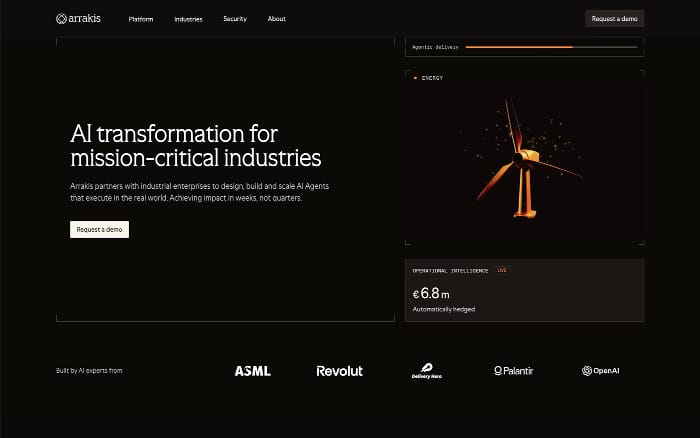 Arrakis website preview