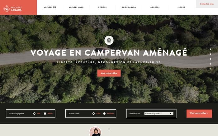 Accueil | Parcours Canada website preview