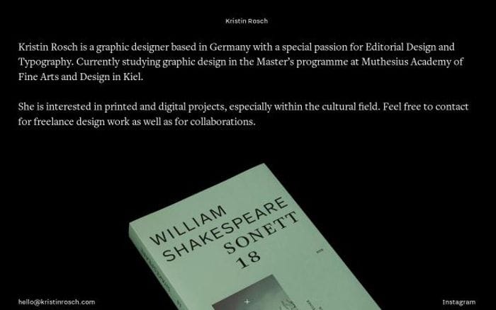 Kristinrosch website preview