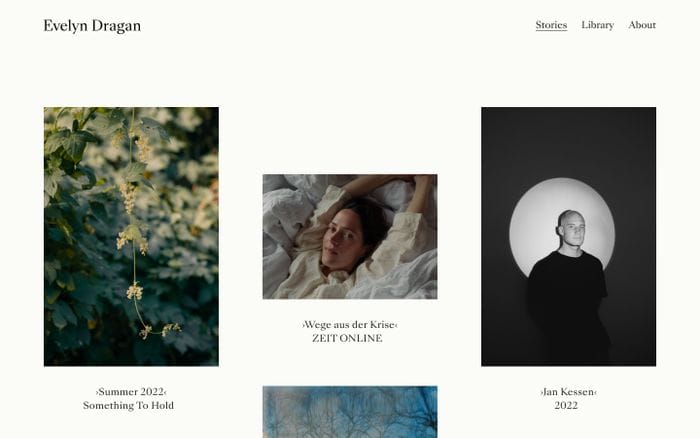 Evelyn Dragan website preview