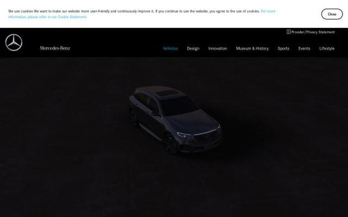 Mercedes-benz website preview