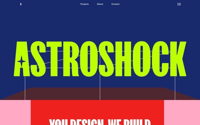 Astroshock website preview