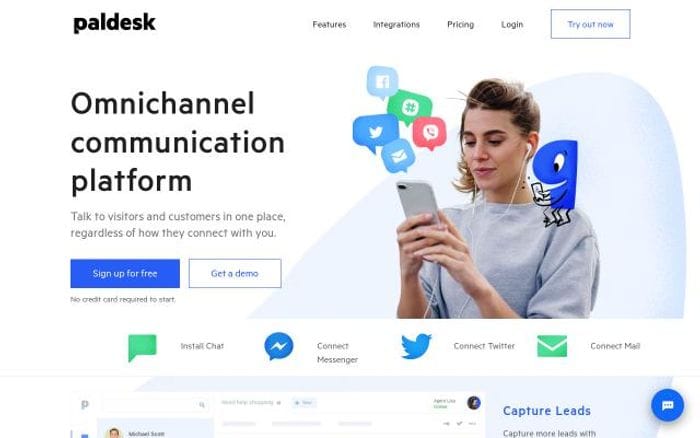 Paldesk website preview