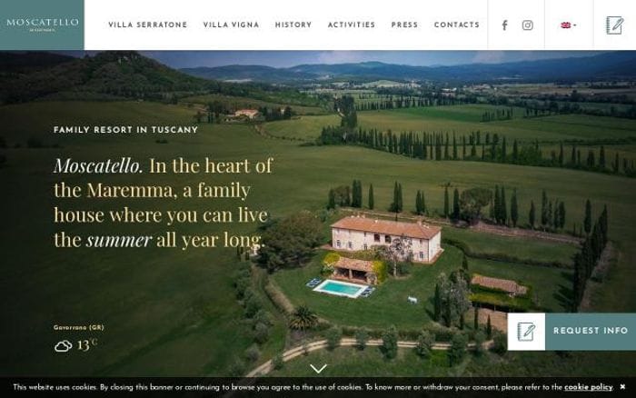 Moscatello website preview