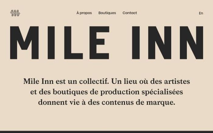 Mileinn website preview