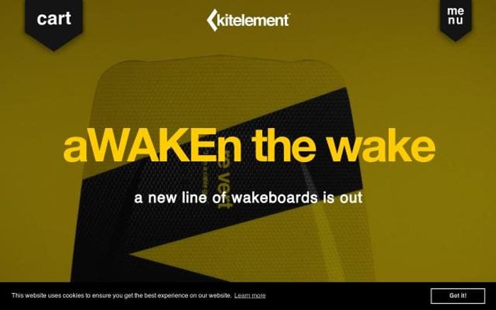 Kitelementshop website preview