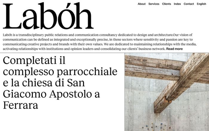 Laboh website preview