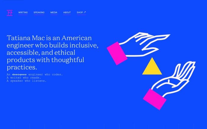 Tatiana Mac website preview