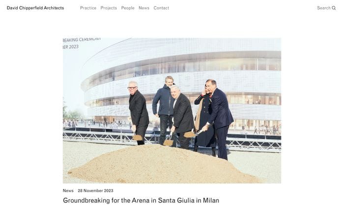 David Chipperfield website preview